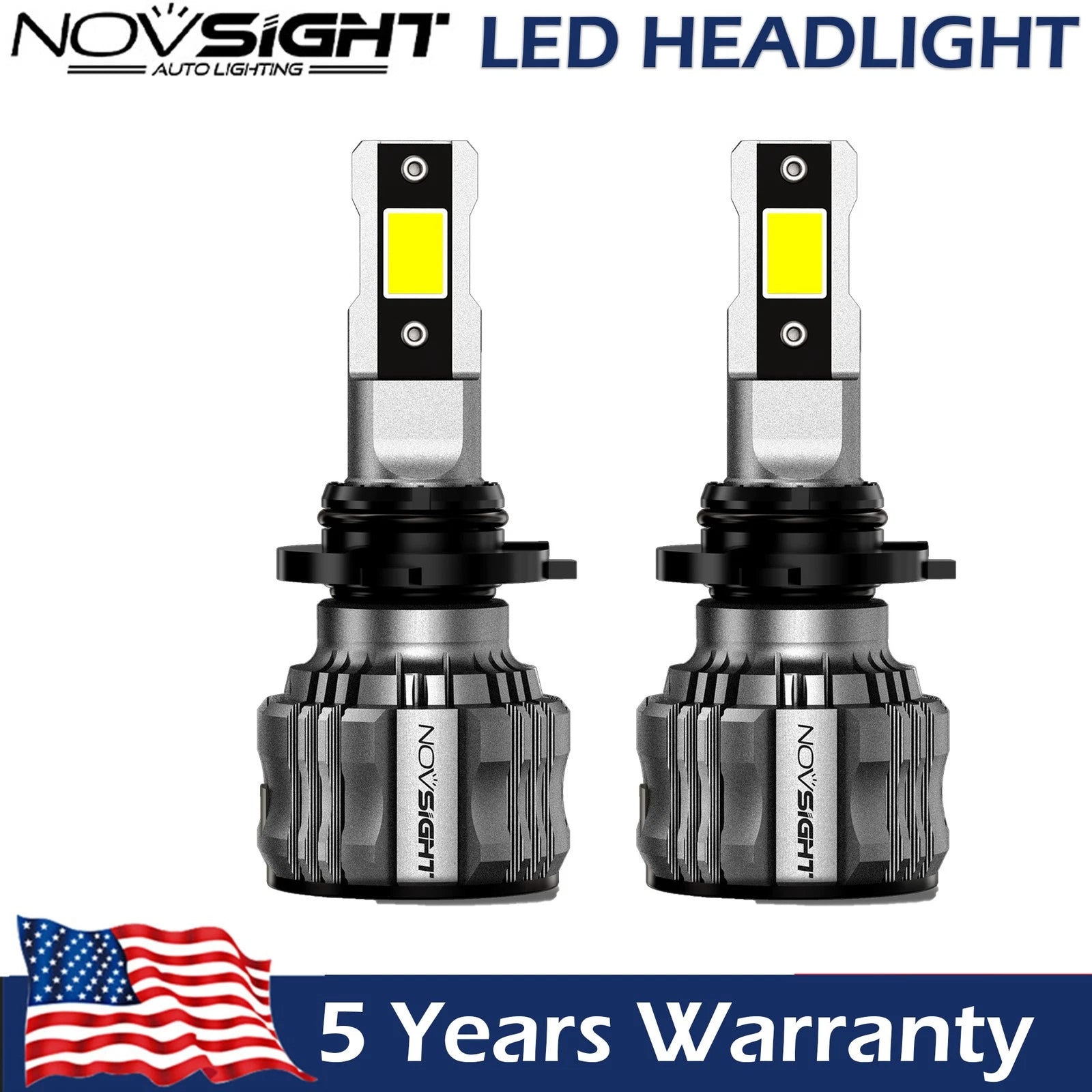 2X 9006 HB4 LED Headlight Bulb Kit for Low Beam (6500K, 60000LM)