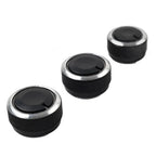 3 x ABS Air Conditioning Knob Switch Decor for VW Polo (2004-2013)