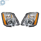 Set of 2 HID Xenon Headlights for Cadillac DTS (2008–2011) Chrome Housing