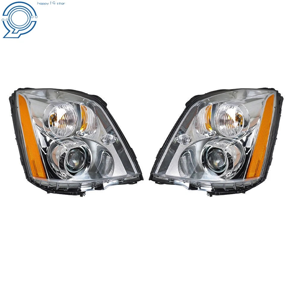 Set of 2 HID Xenon Headlights for Cadillac DTS (2008–2011) Chrome Housing
