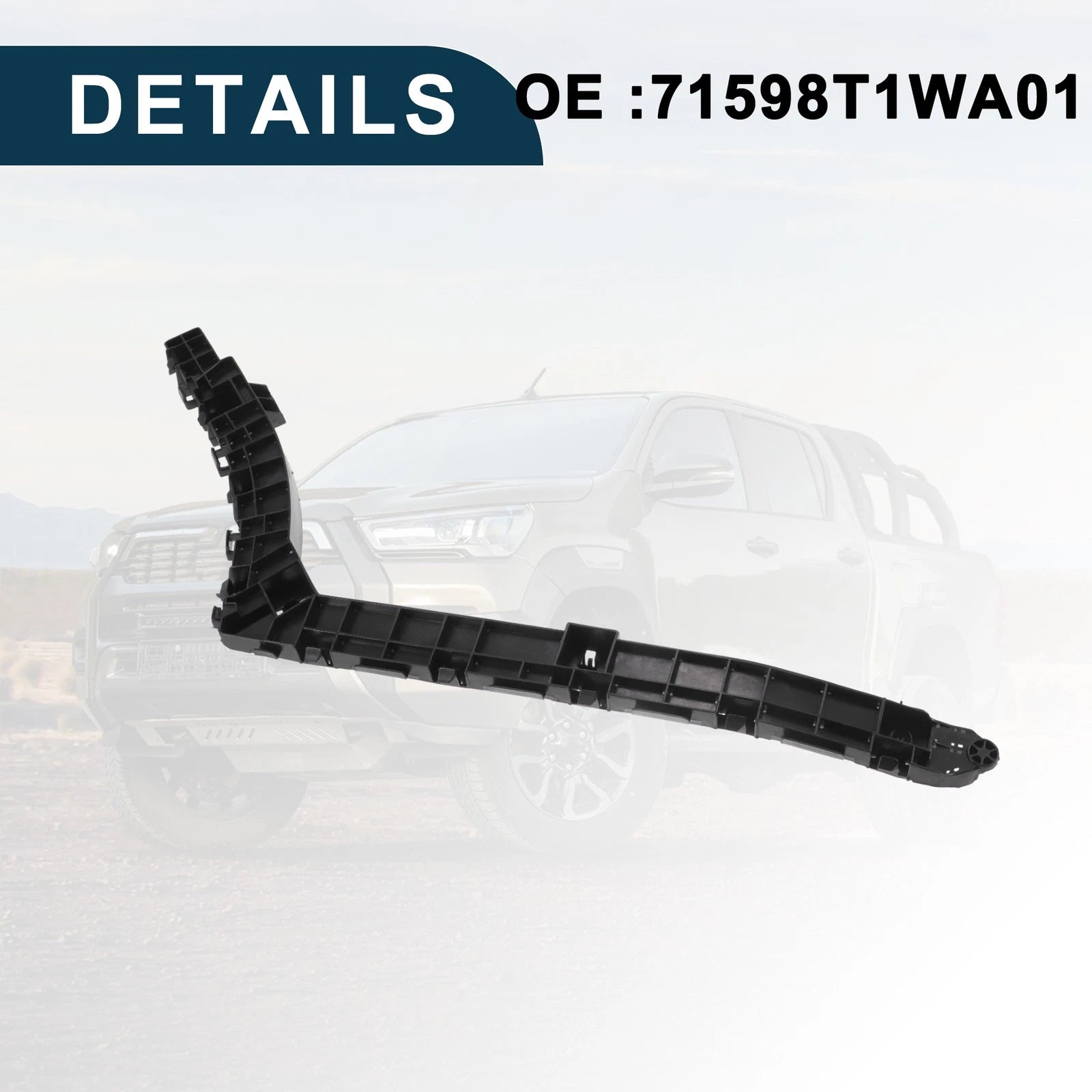 Left Rear Bumper Retainer Bracket No. 71598T1WA01 for Honda CR-V (2015–2016)