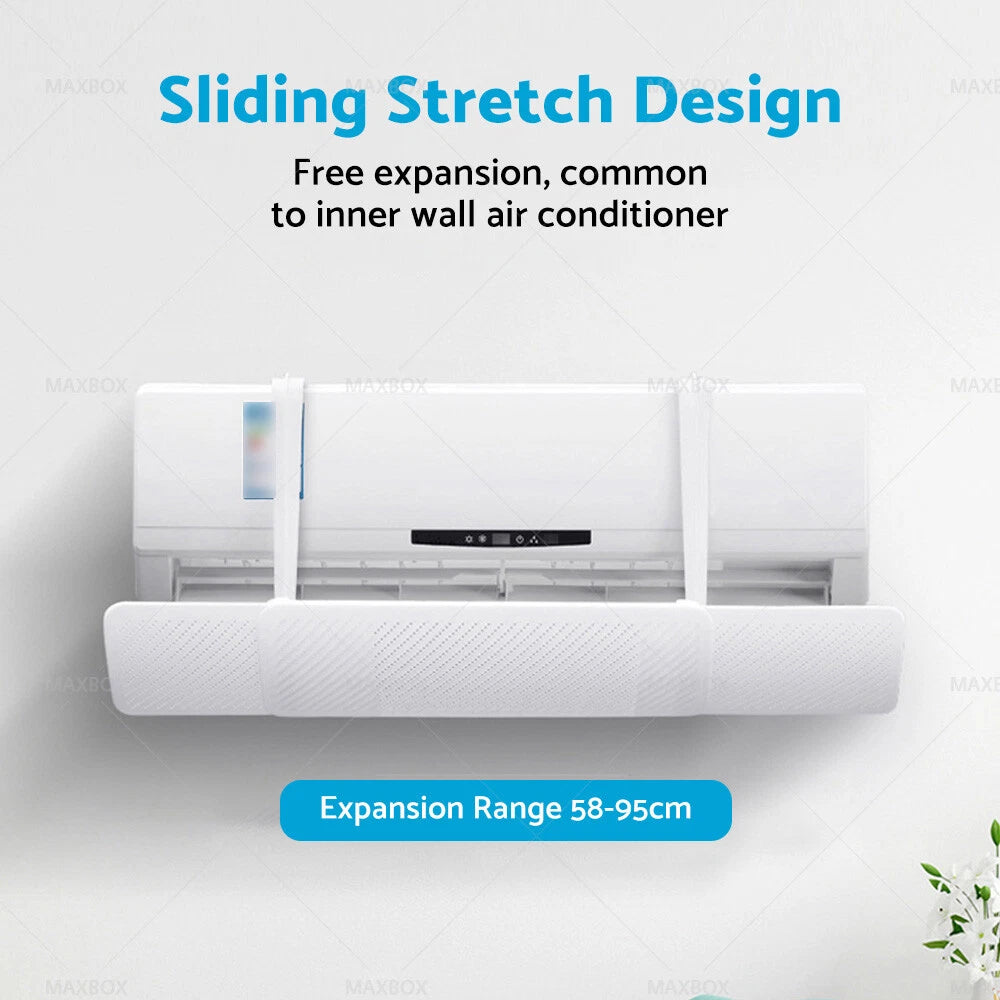 Adjustable Air Conditioner Windshield Baffle Shield for Home