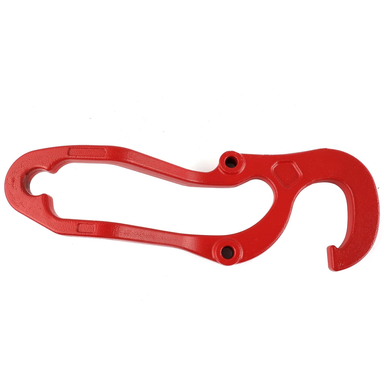 Set of 2 Heavy Duty Front Tow Hooks for Dodge Ram 1500 (2009–2019) Red Steel
