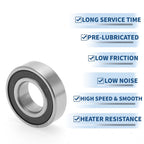 6003VV Deep Groove Ball Bearing for Scooter Skateboard Wheel (P0)