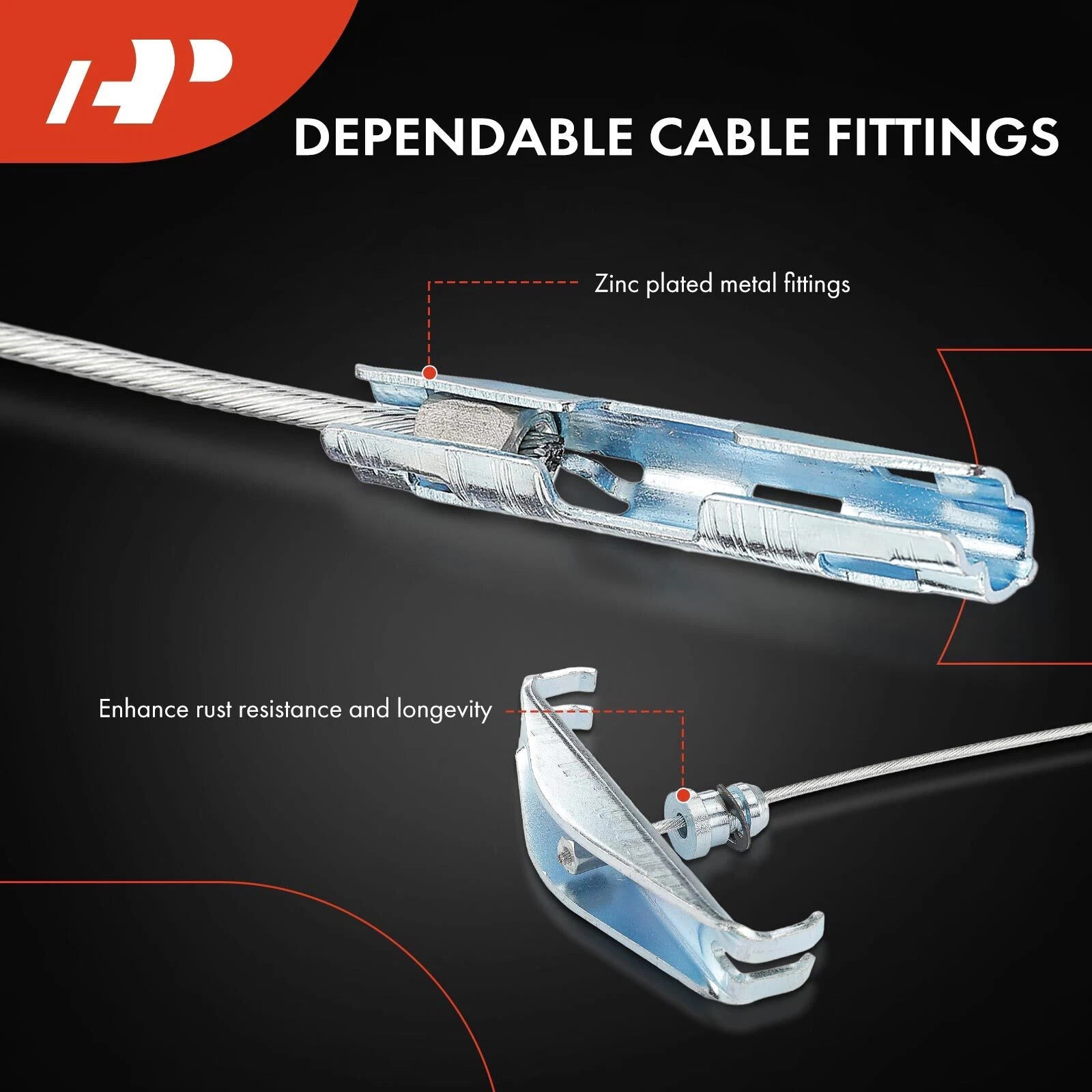 Parking Brake Cable for Ford F-250 F-350 Super Duty (1999–2004)