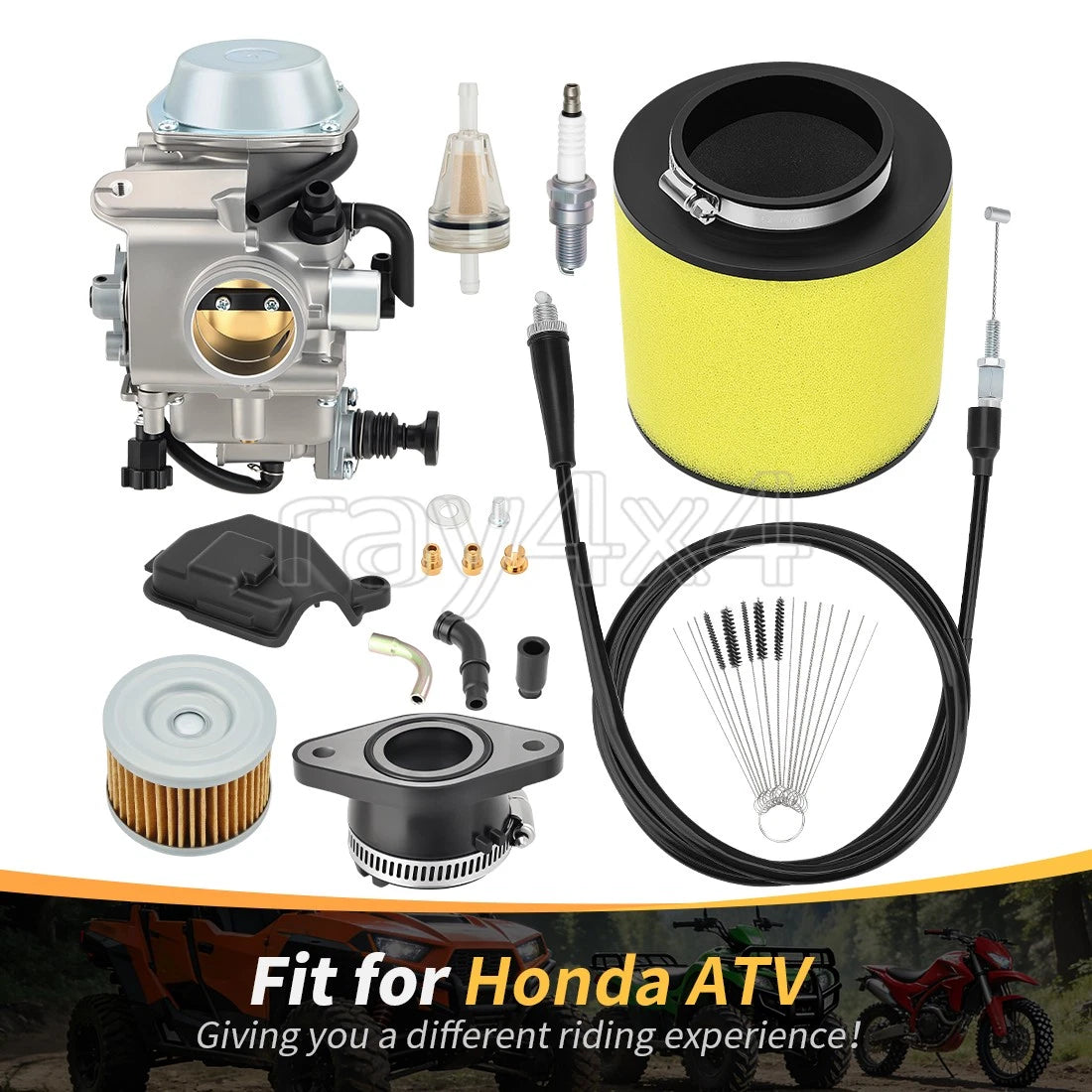 Carburetor Kit for Honda Fourtrax 300 TRX300 TRX300FW (1988–2000) 16100-HC4-013