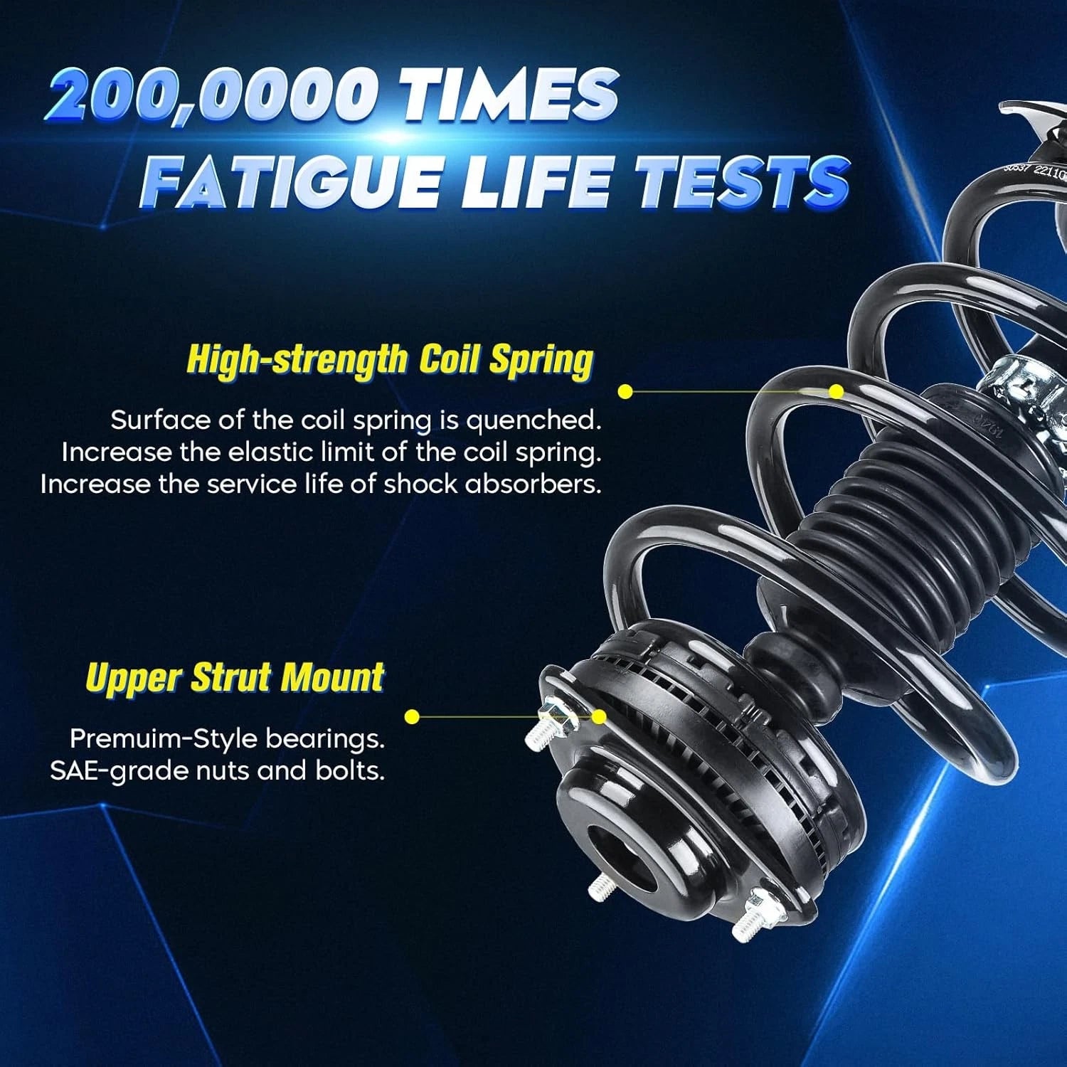 Front Left & Right Struts Shocks for Dodge Grand Caravan & Town & Country (2008-2020)