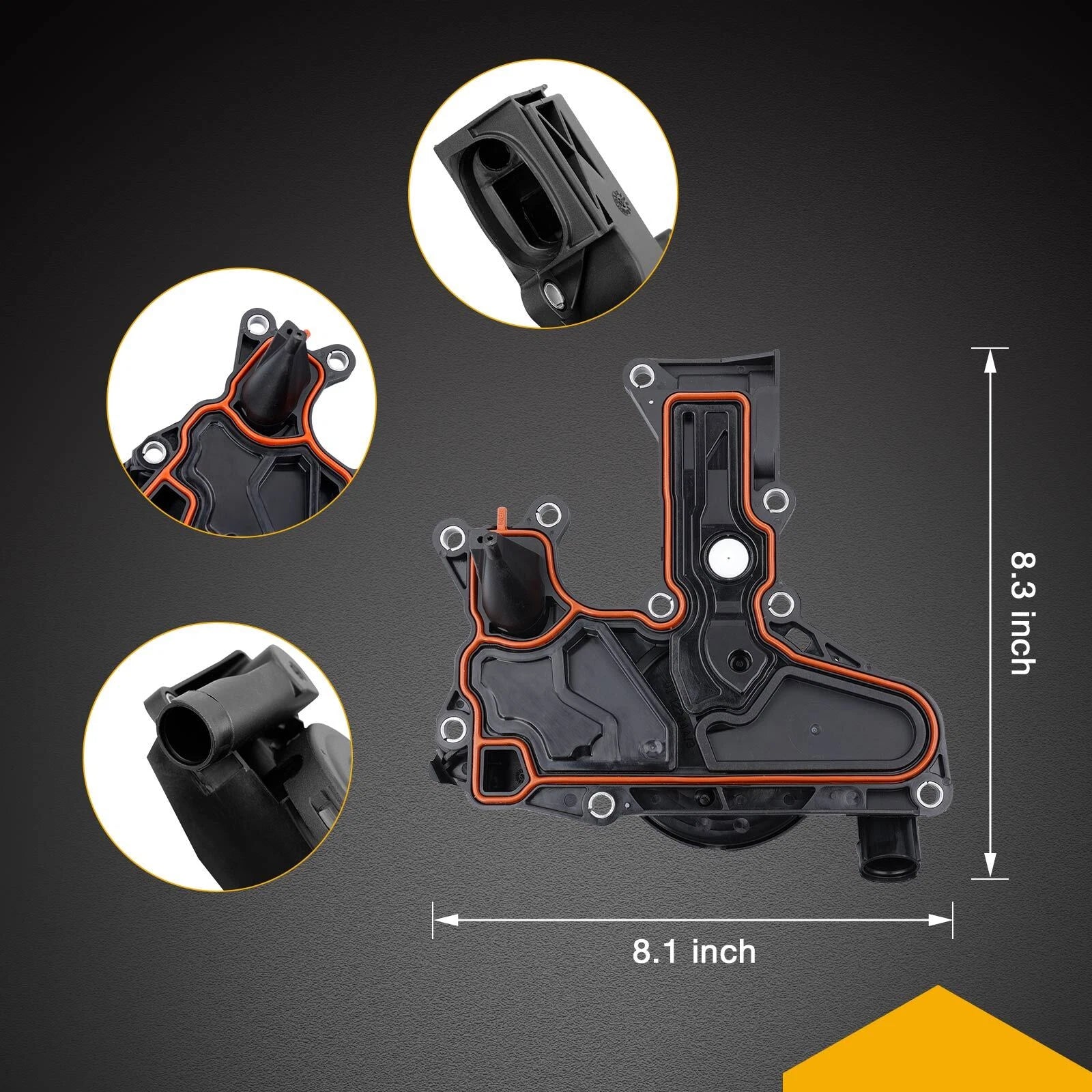PCV Valve Oil Separator Kit for Audi A3 A4 A5 VW CC (2012-2019)