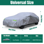 Full Car Cover for All Vehicles (Waterproof, All Weather Protection)