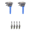 2X Ignition Coil & NGK Spark Plugs Kit for Kia Sephia Spectra (L4)