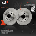 Set of 2 Front Disc Brake Rotors & Ceramic Pads for Chevy Colorado (2015â2020)