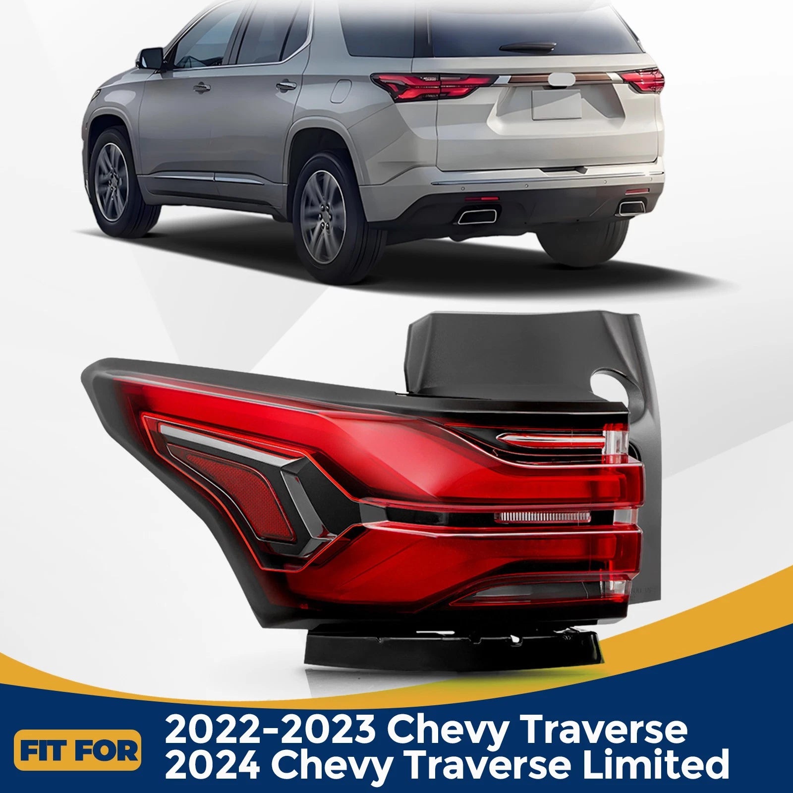 LED Tail Light Outer Left for Chevrolet Traverse (2022–2024)