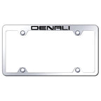 Mirrored Wide Body Truck License Plate Frame -Officially Licensed for GMC Denali