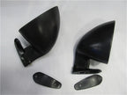 Matte Black California Classic Car Door Wing Rearview Side Mirrors