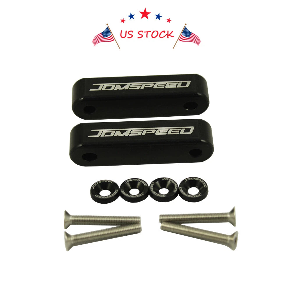 Set of 4 JDM Hood Spacer Risers for Honda Civic CRX, Acura Integra (88–01)