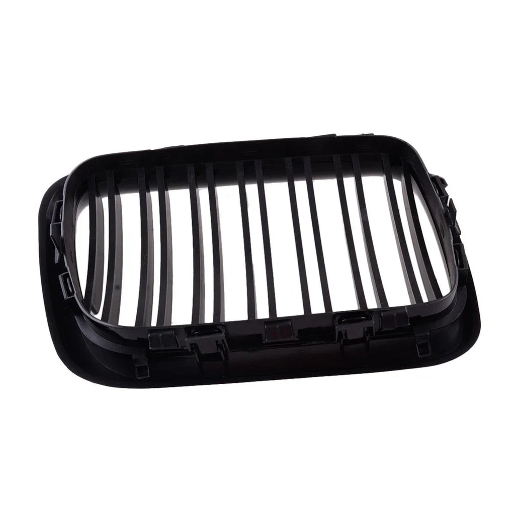 Gloss Black Double Line Front Kidney Grills for BMW E36 M3 (1996-1999)
