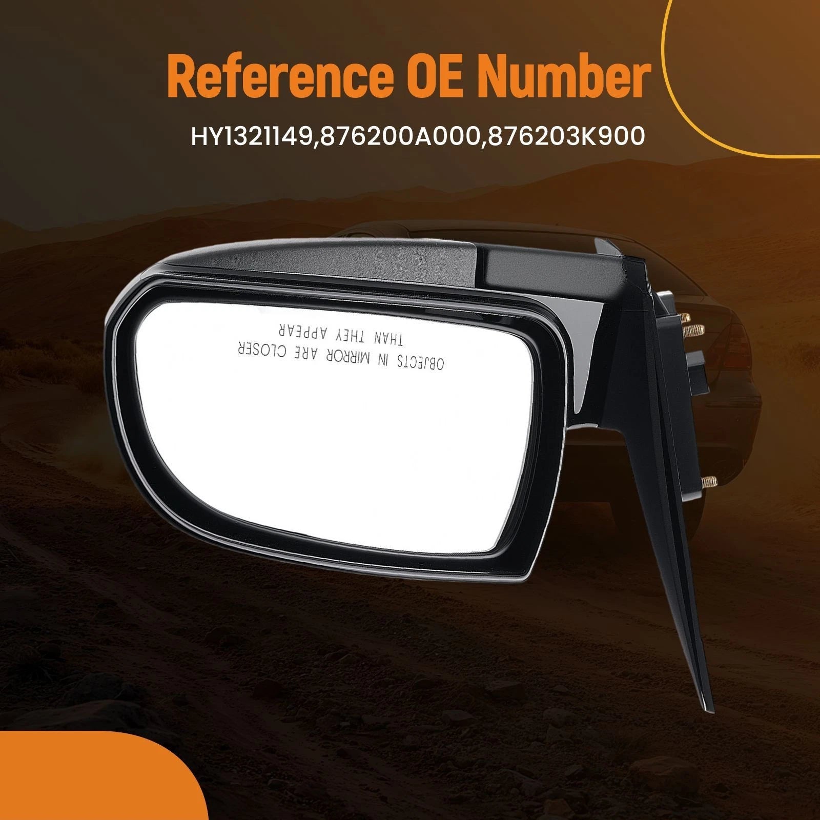 Heated Side Mirror for Hyundai Sonata GL SE (2006–2010) Right 876200A000