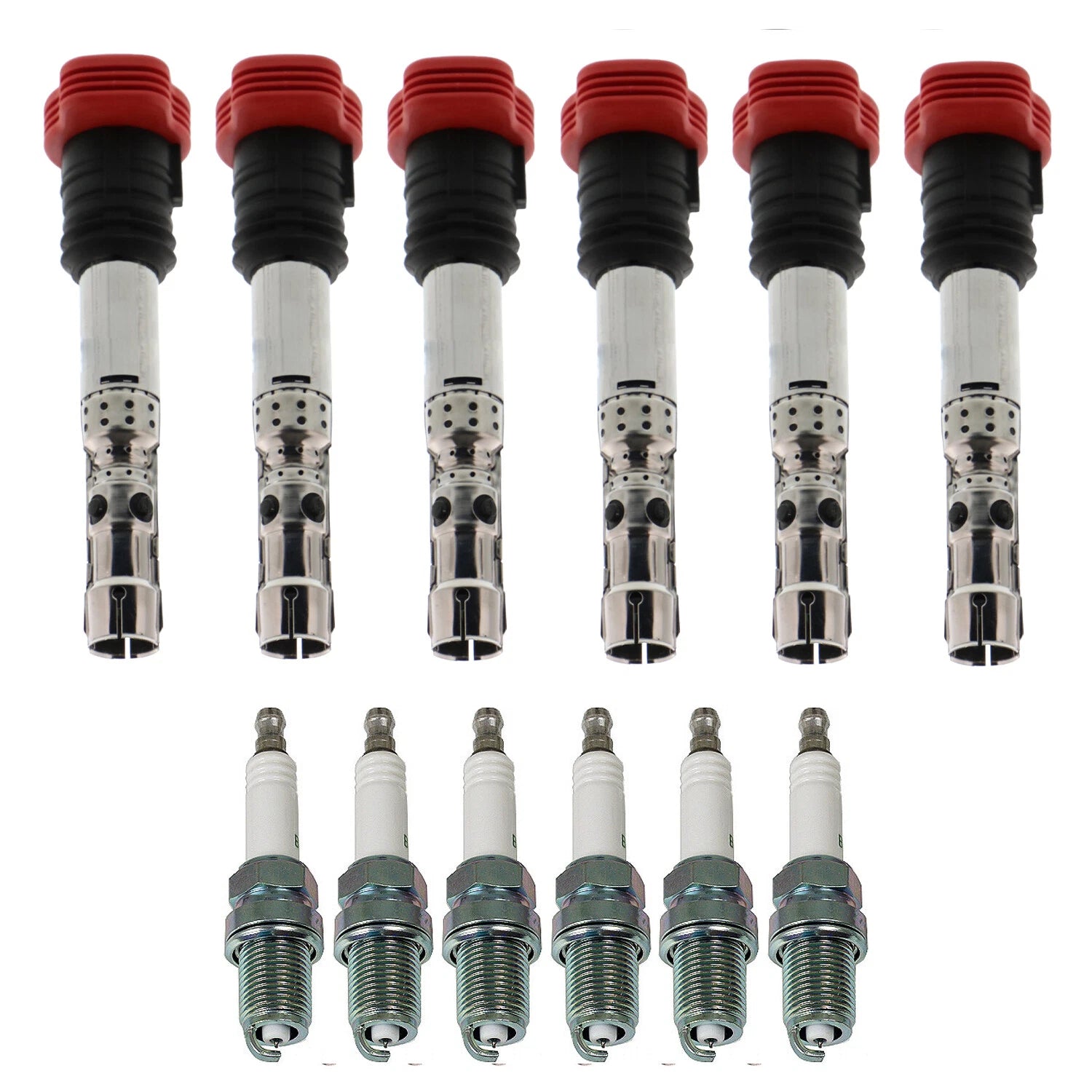 Set of 6 Ignition Coils & NGK G-Power Spark Plugs for NSX (1991–2005)