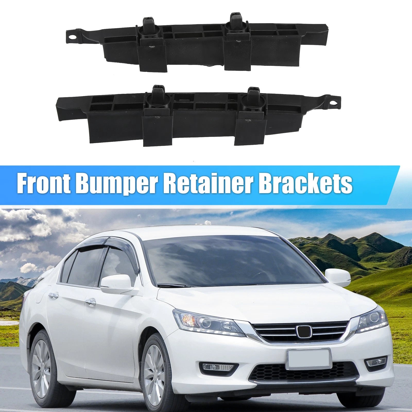 Set of 2 Front Bumper Mounting Support Brackets 71193SDAA10 for Honda Accord (2006–2007)