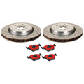 Front Brake Kit with Drilled Rotors & Brembo Ceramic Pads for BMW E46 E85 E86 (2000–2006)