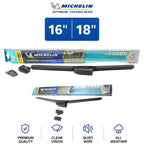 2X Michelin Optimum+ Ceramic Beam Wiper Blades for Dodge B3500 (1995)