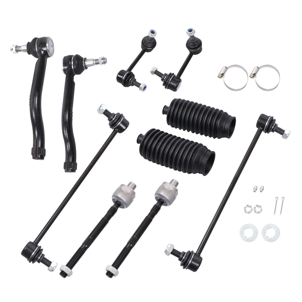 Set of 10 Tie Rod Ends & Sway Bar Links for Nissan Altima (2007–2013)