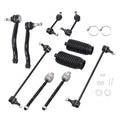 Set of 10 Tie Rod Ends & Sway Bar Links for Nissan Altima (2007–2013)