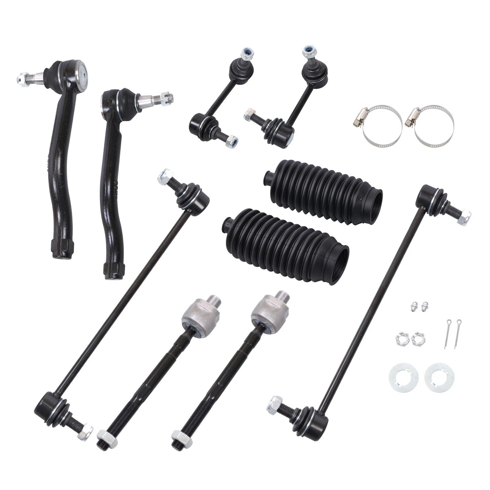 Set of 10 Tie Rod Ends & Sway Bar Links for Nissan Altima (2007–2013)
