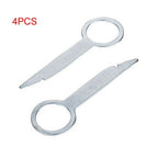 Set of 4 Car Radio Removal Tools for Universal Use (8cm Pins)