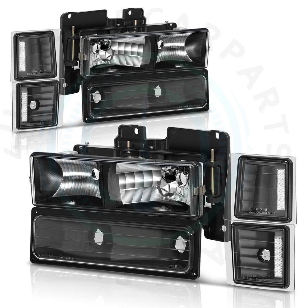 Headlight Assembly Set for Chevy Silverado (1994–1998)