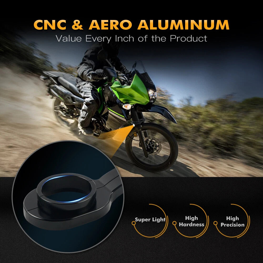 Front Fork Brace Stabilizer for Kawasaki KLR650 (2008–2024) - Anodized Aluminum