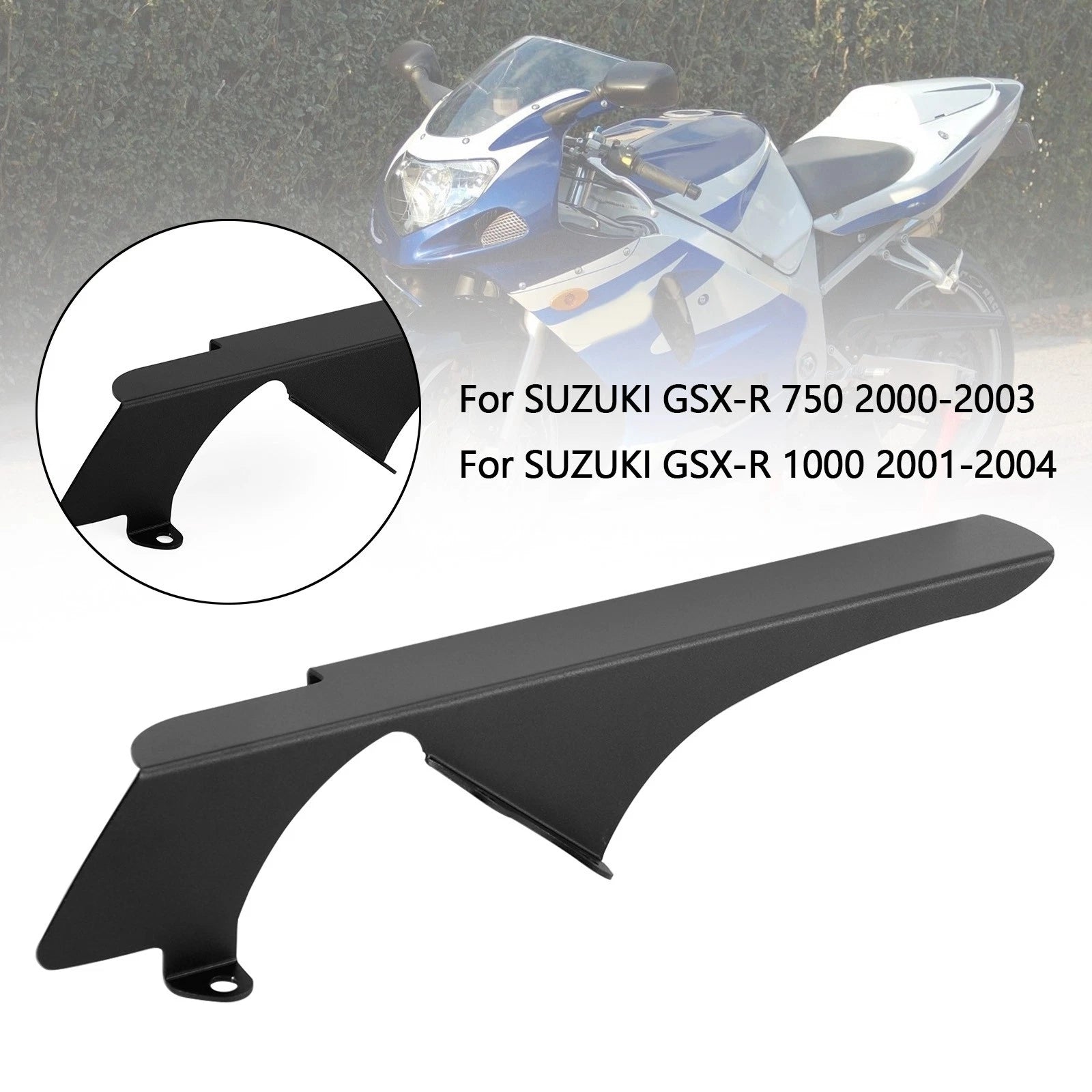 Sprocket Chain Guard Cover for Suzuki GSX-R 1000 GSX-R 750 (2000–2003) Black