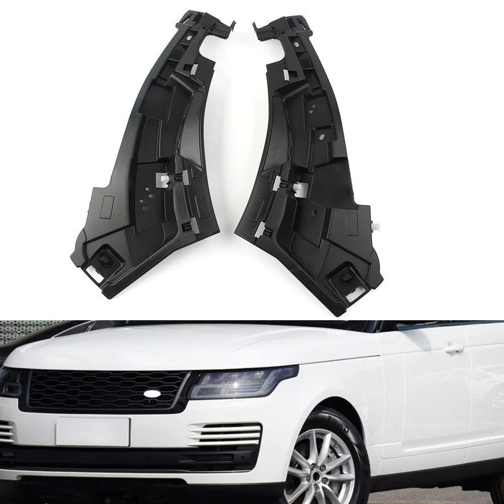 2X Front Bumper Mount Bracket LR098693 for Land Rover Range Rover (2013–2023) Black