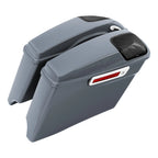 Hard Saddlebag Speaker Lids for Harley Touring (2014–2024) 5"x7" Gunship Gray
