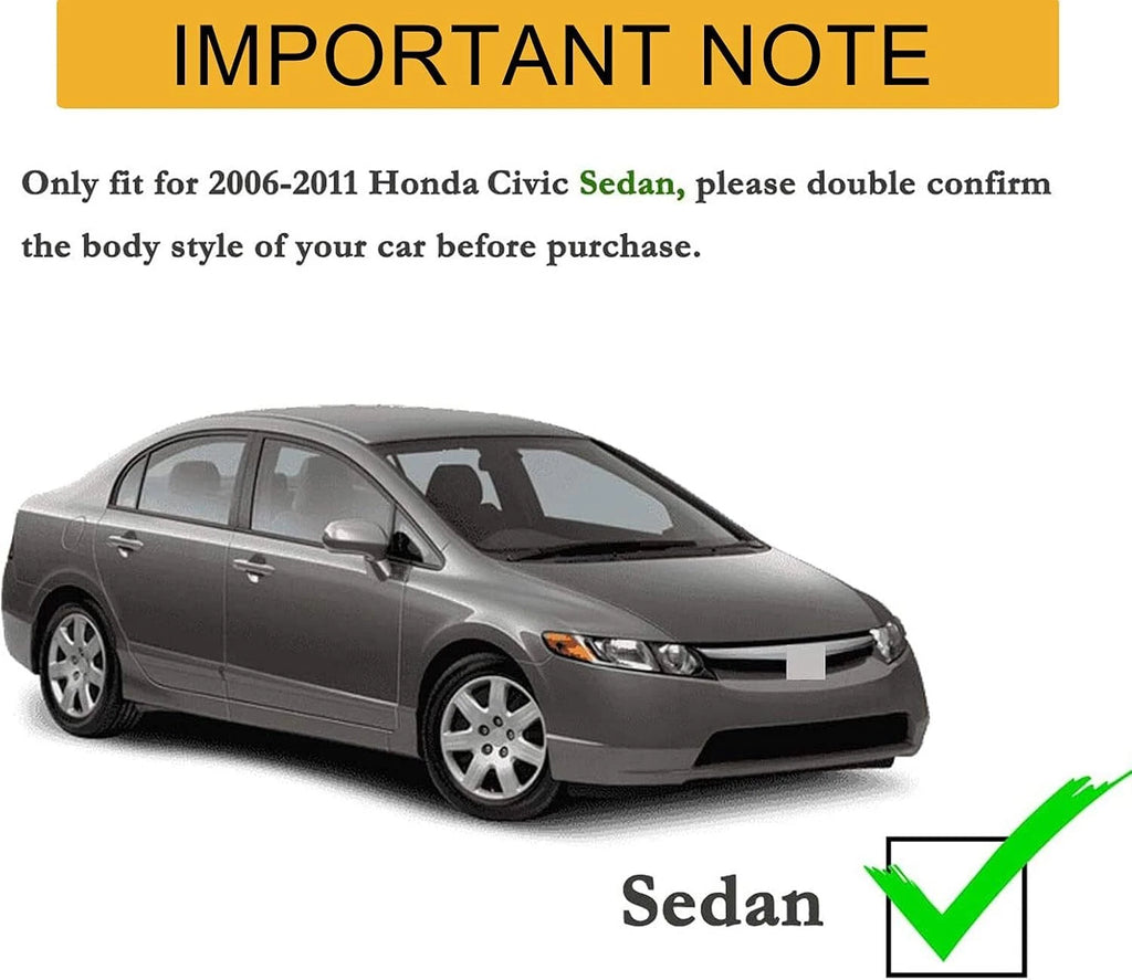 Front and Rear Splash Guards for Honda Civic (2006-2011)