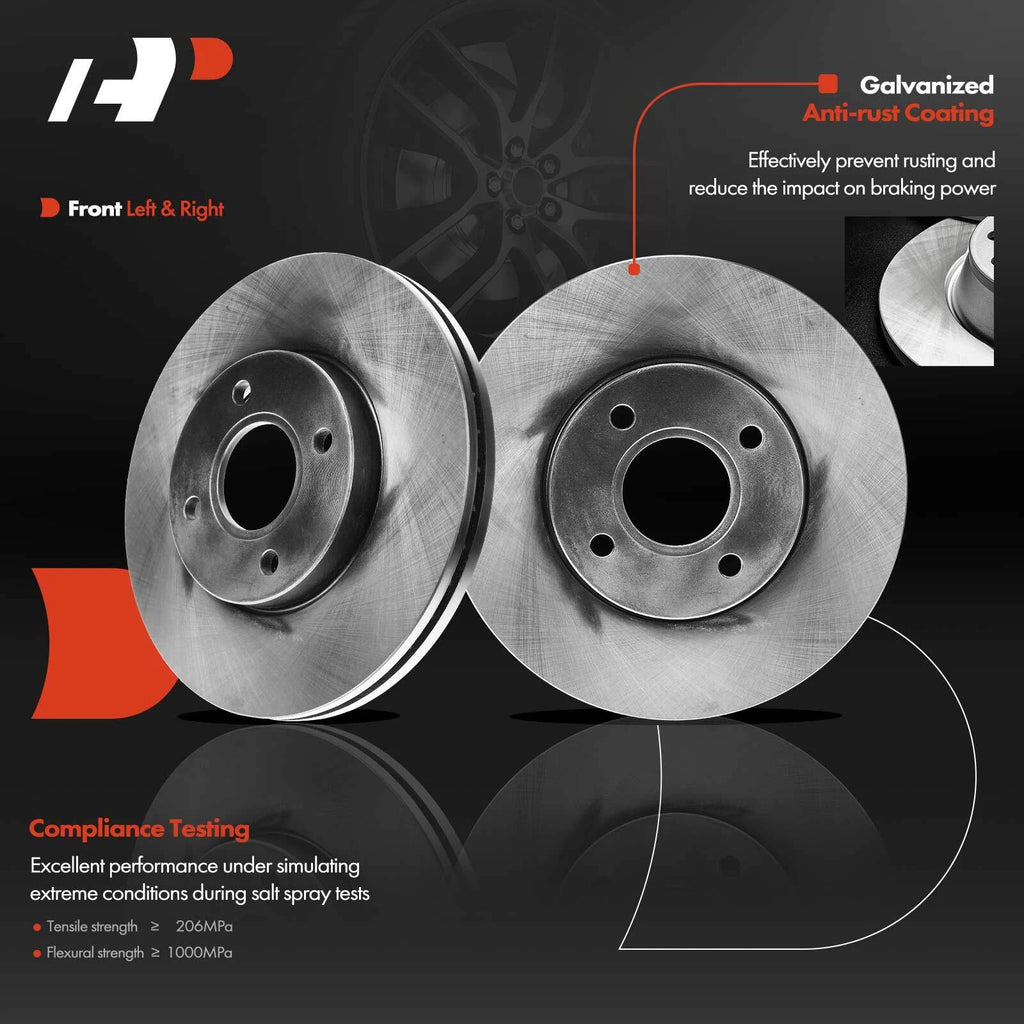 Front Disc Brake Rotors & Brake Pads for Ford Focus