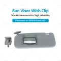 Sun Visor with Clip for Hyundai Getz (2002–2011) Grey