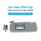 Sun Visor with Clip for Hyundai Getz (2002–2011) Grey