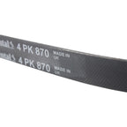Serpentine Belt 4PK870 for Continental Automotive (Metric)