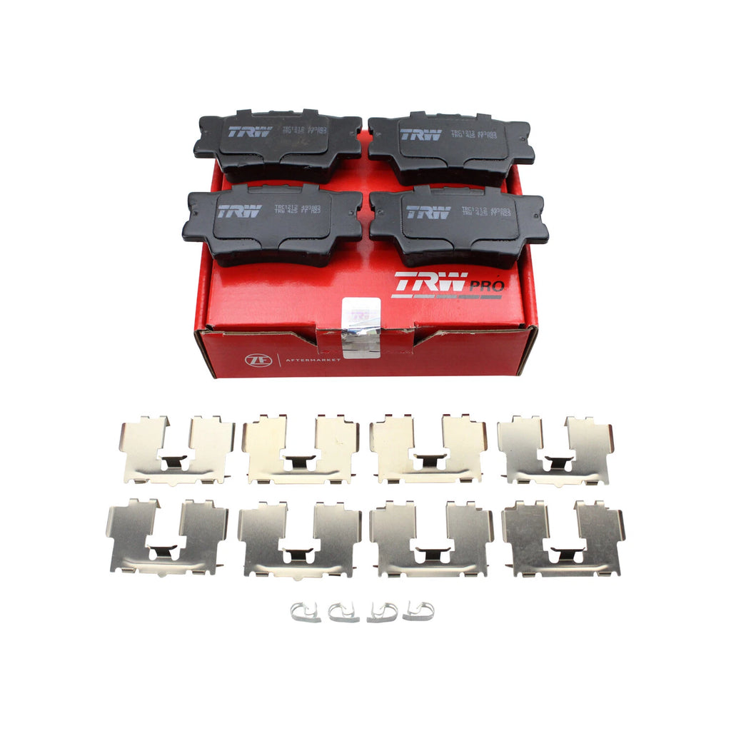 Set of 4 TRW Pro Rear Ceramic Brake Pads for ES300h ES350 Avalon Camry RAV4 (2013–2023)