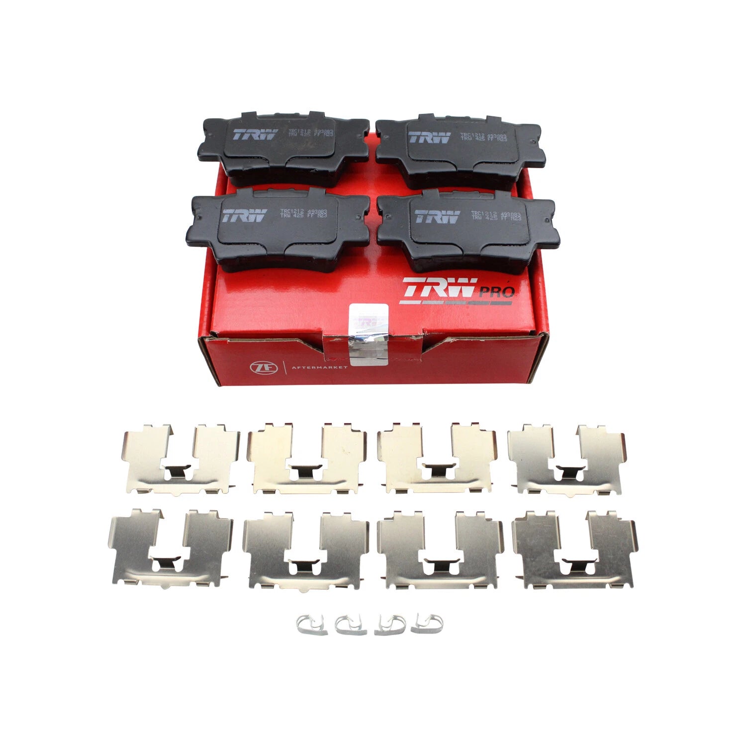 Set of 4 TRW Pro Rear Ceramic Brake Pads for ES300h ES350 Avalon Camry RAV4 (2013–2023)