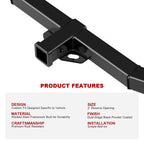 Trailer Hitch Receiver for Chevy Colorado GMC Canyon (2004-2012)