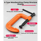 Heavy Duty Cast Steel G Clamp for Woodworking (Universal Fit)