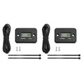 2X Digital Hour Meters for ATV Snowmobile Boat Dirt Bike (Waterproof LCD)