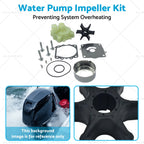 Water Pump Impeller Kit for Yamaha 150 175 200 250 HP (2-Stroke) 61A-W0078-01