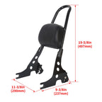 Detachable Sissy Bar Backrest Pad for Harley Sportster 1200 883 (2004–2022)