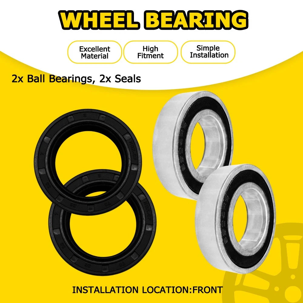 Front Wheel Bearings & Seals for Yamaha YZ250X (2016–2018) YZ125 (1998–2018)