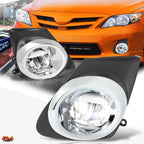 Clear Lens Front Bumper LED Fog Lights for Corolla (2011–2013) - Pair