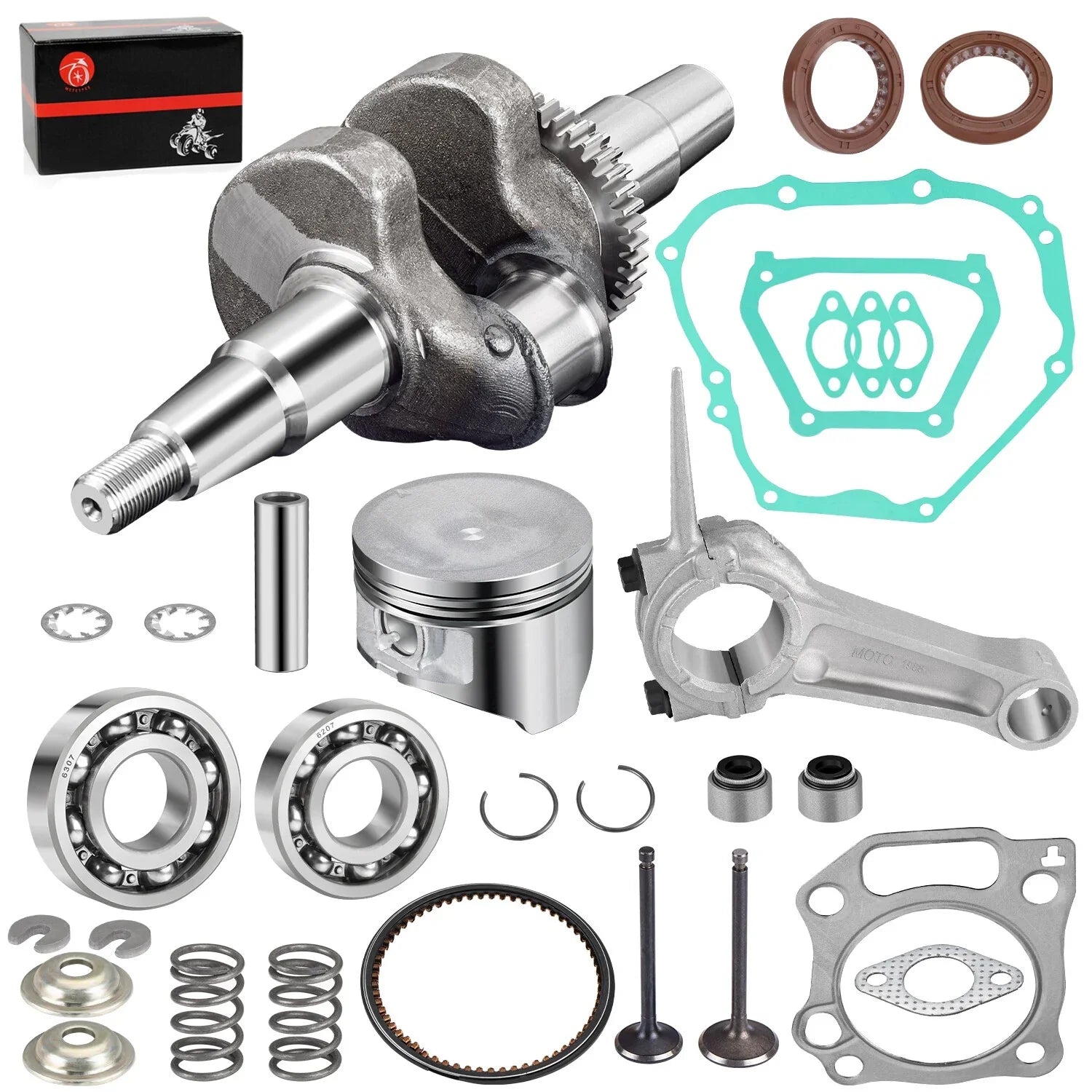 357cc Crankshaft Connecting Rod 0.5mm Piston Valve Yamaha G21 A (2001–2004)
