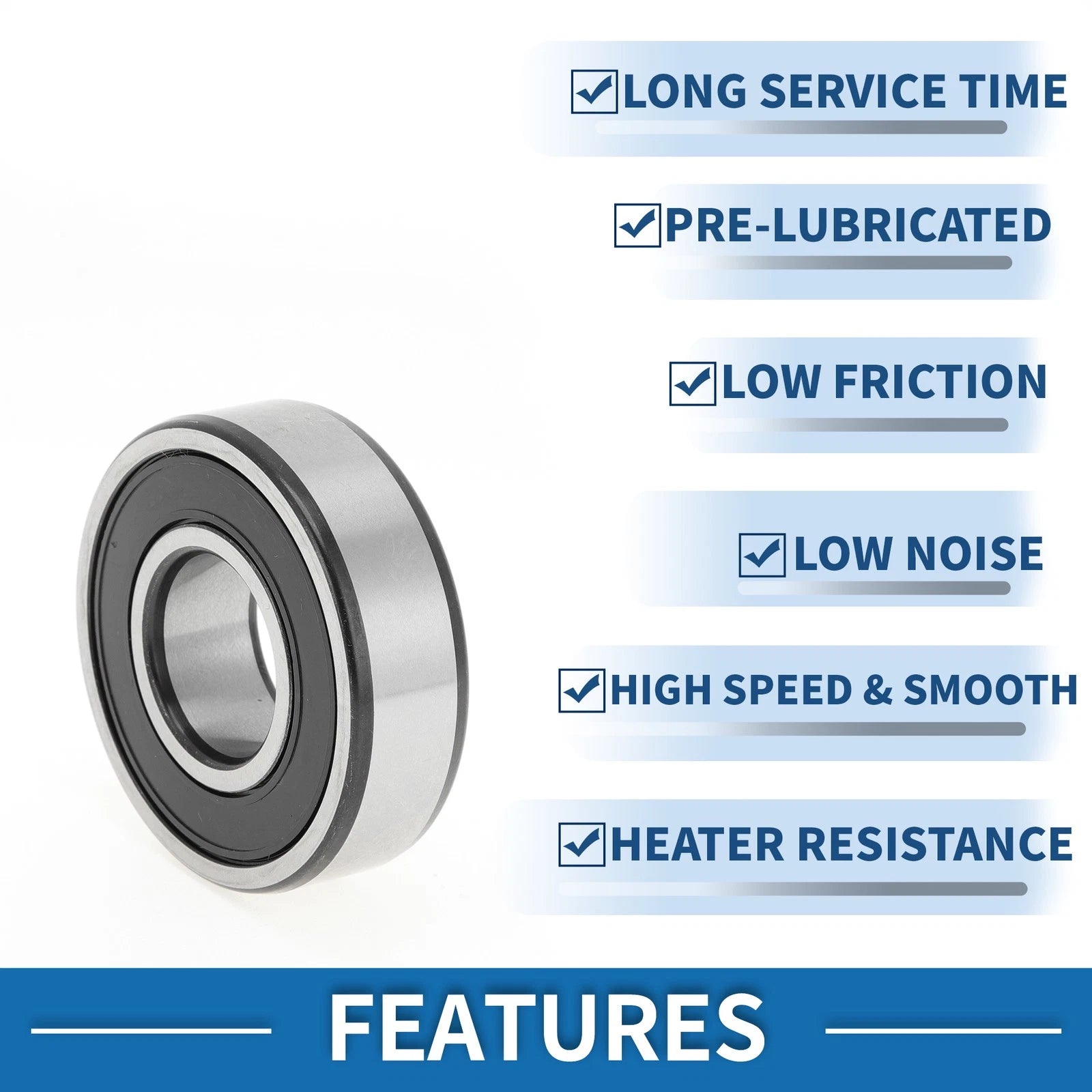 6204DDU Deep Groove Ball Bearing for Scooter Skateboard Wheel (P4)